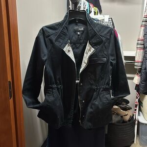 Hurley Women’s Black Zip/Snap Utility Cotton Jacket Size Small
